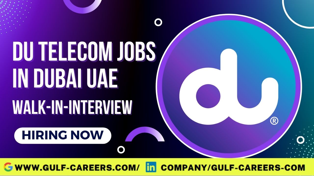 Du Telecom Careers Jobs  in Dubai