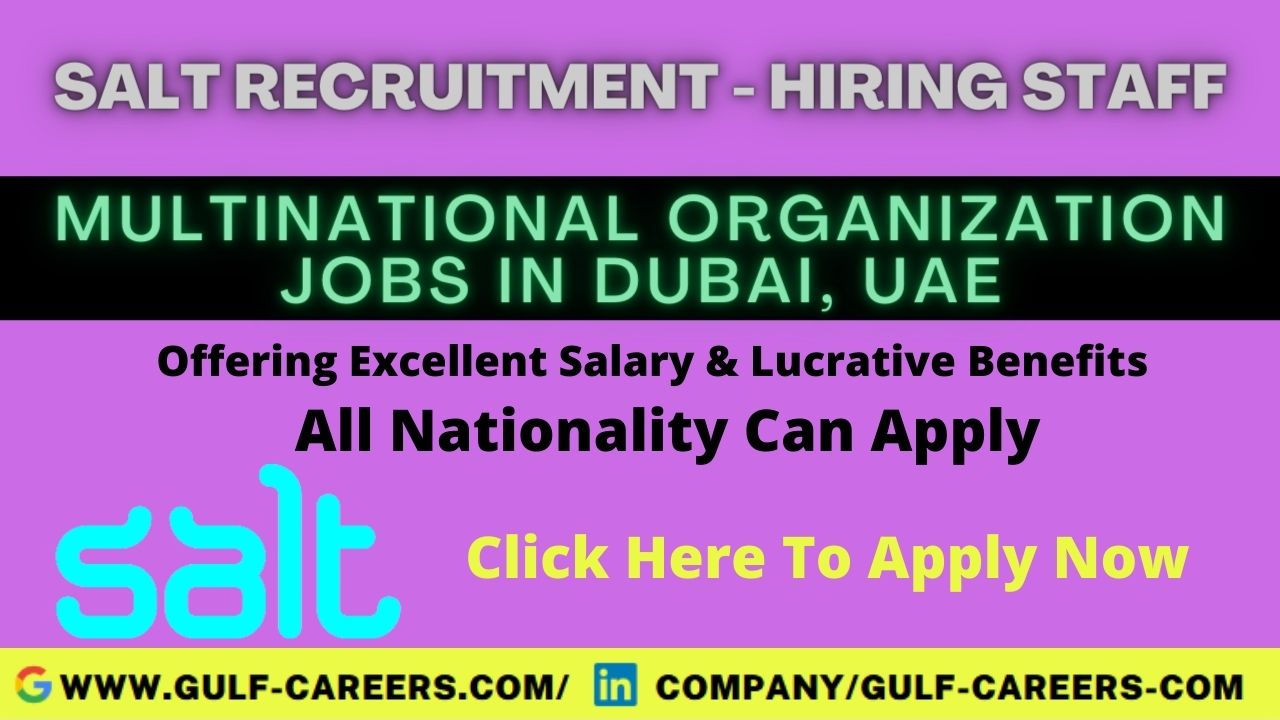 Salt Recruitment Career Jobs in Dubai