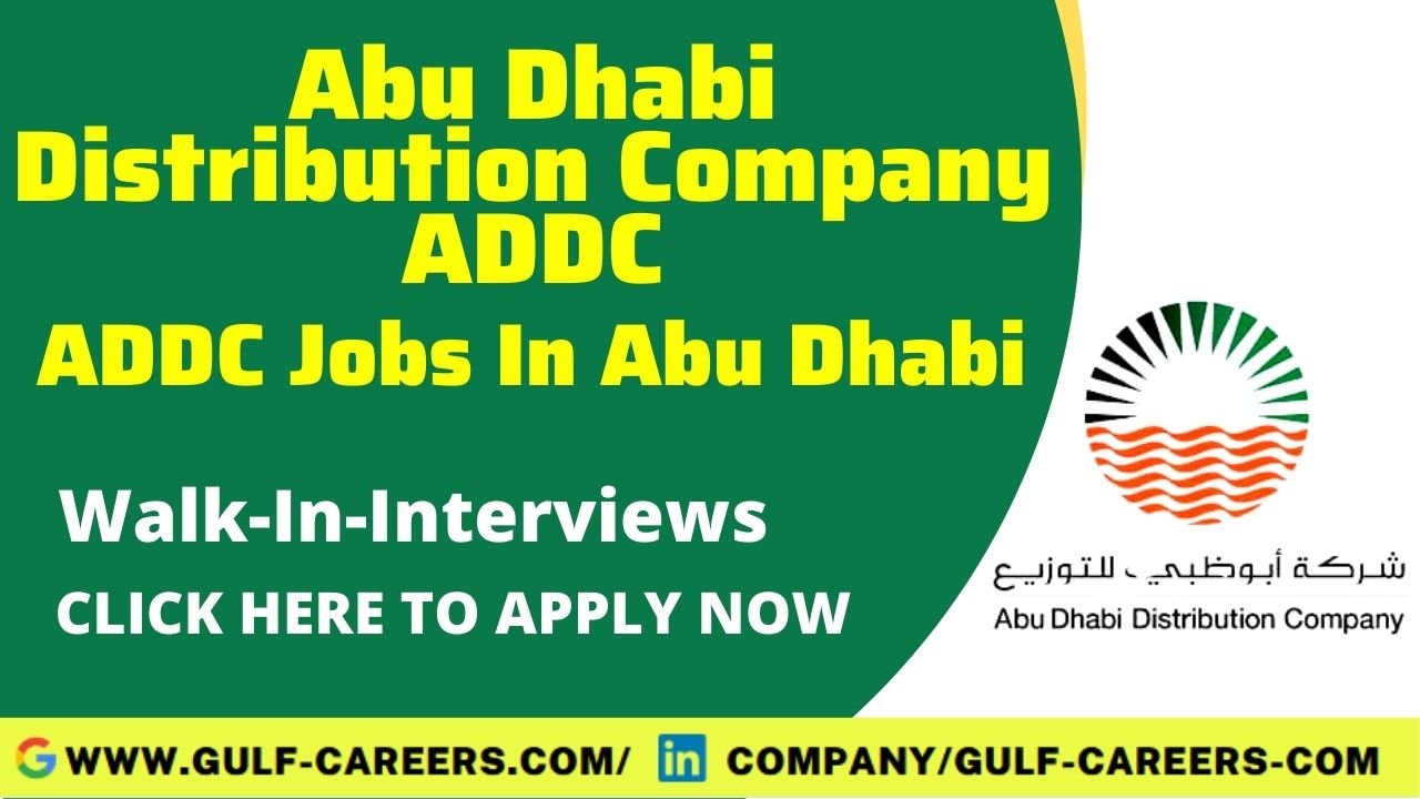 ADDC Career Jobs In Abu Dhabi