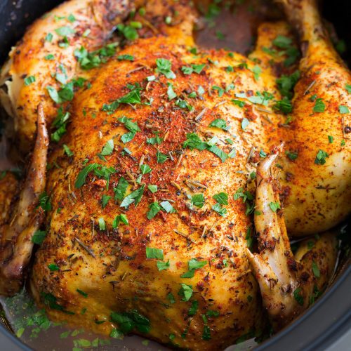 Slow Cooker Rotisserie Chicken