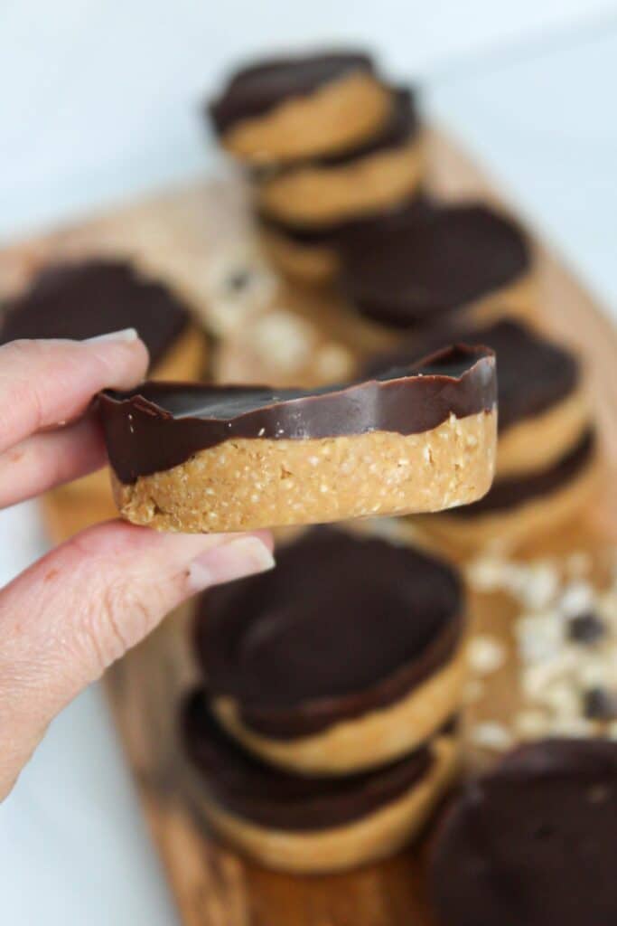 No Bake Peanut Butter Oat Cups